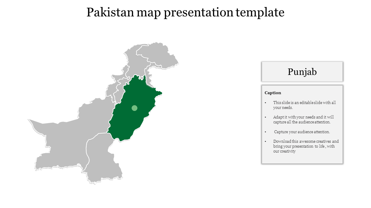 Pakistan map presentation template